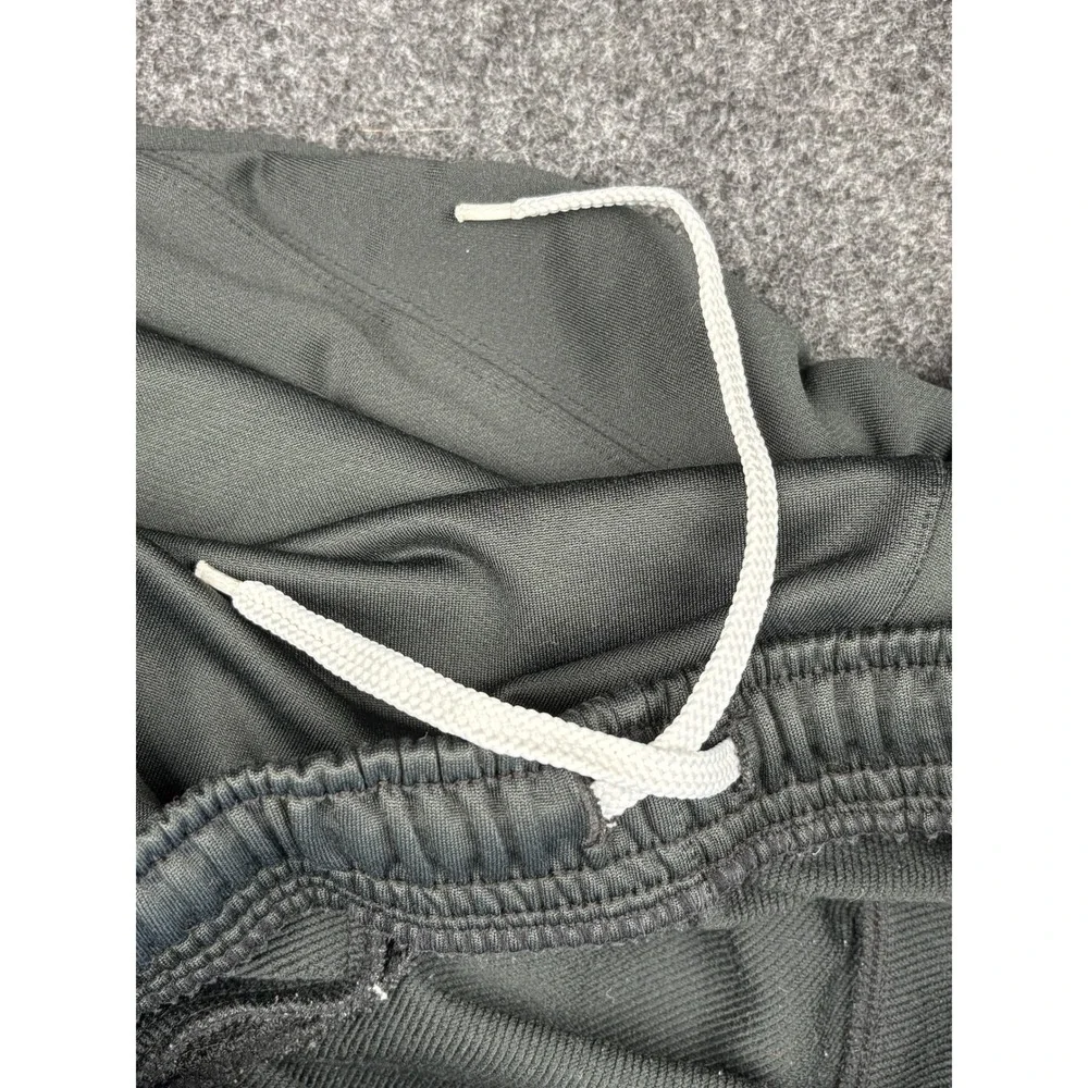 Nike Team Fit Dry Track Pants Mens Small Gray White Stripe Ankle Zip Athletic